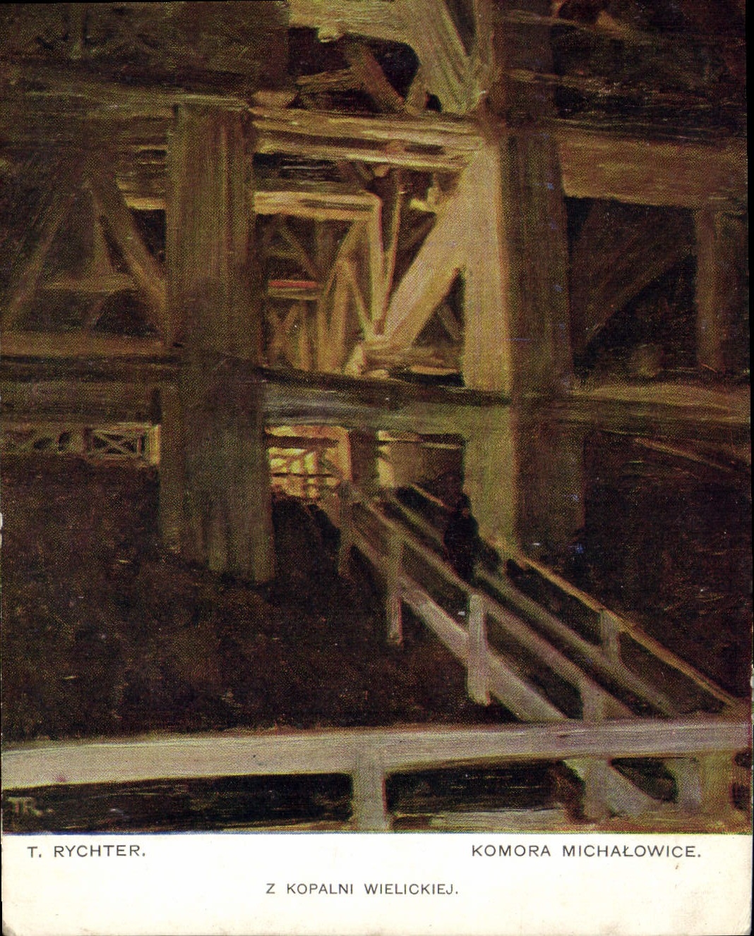 VINTAGE POSTCARD Komora Michalowice Rychter