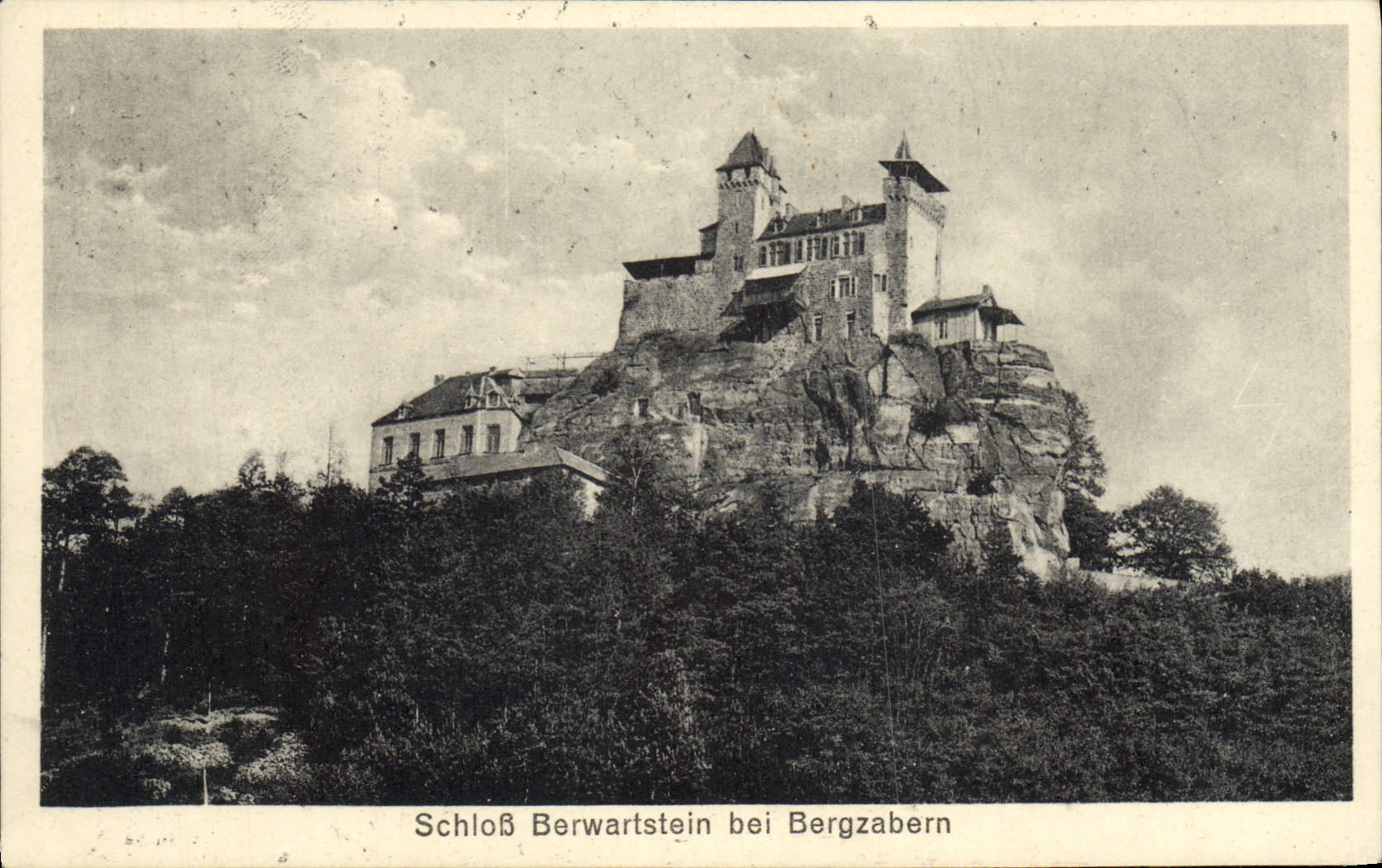 VINTAGE POSTCARD Schloss Berwartstein EIB Bergzabern