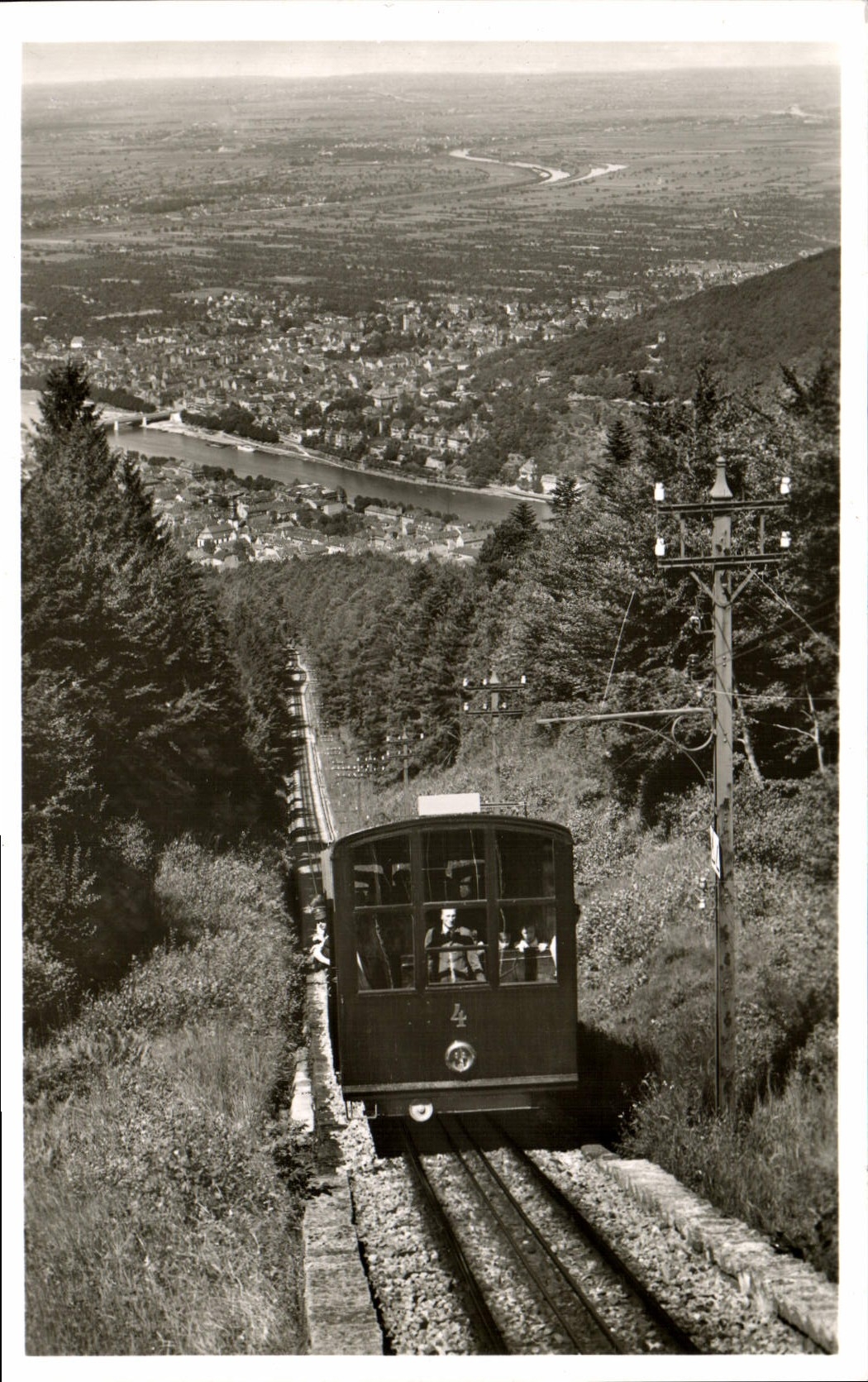 VINTAGE POSTCARD Konigstuhl