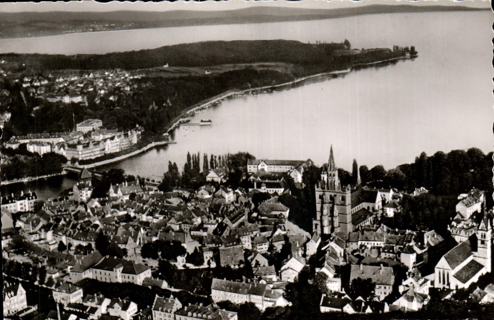 POSTAL MODERNA cuerno del und del auf Buchl de Badensee Blick del amndt de Constanza