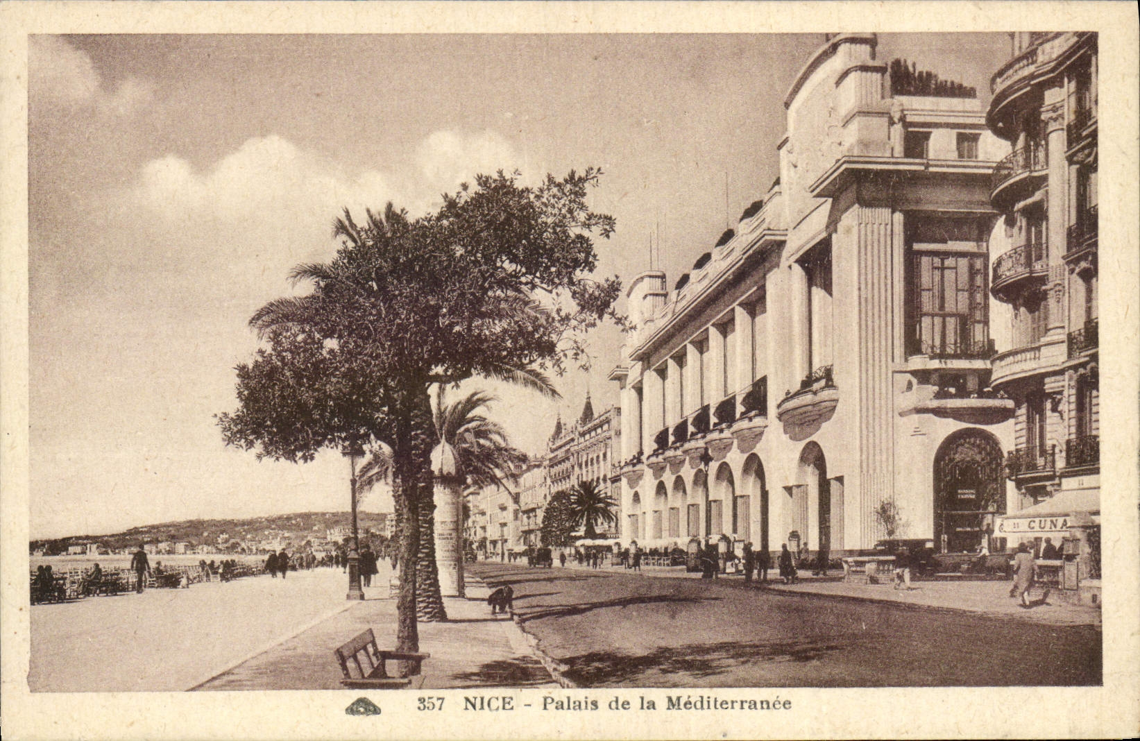 CPA Nice Palais de la Mediterranee
