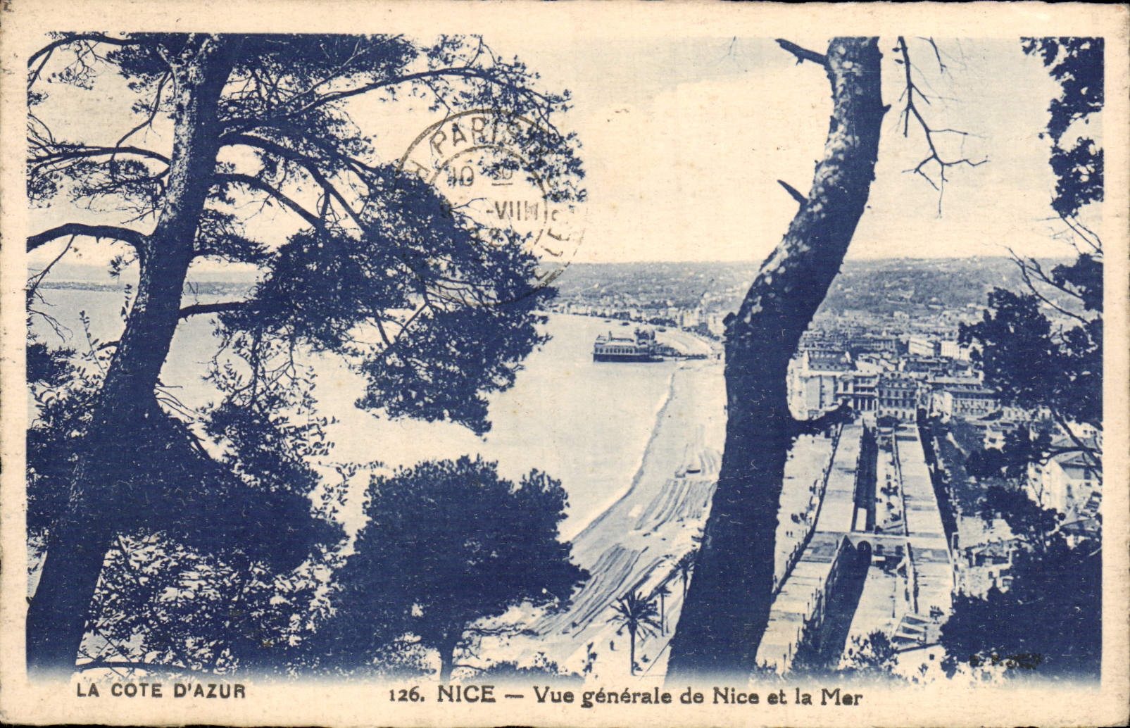 Opinión de la POSTAL de la VENDIMIA Niza de Niza y del mar