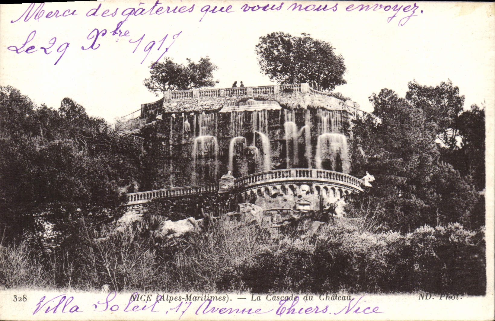 CPA Nice La Cascade du Chateau