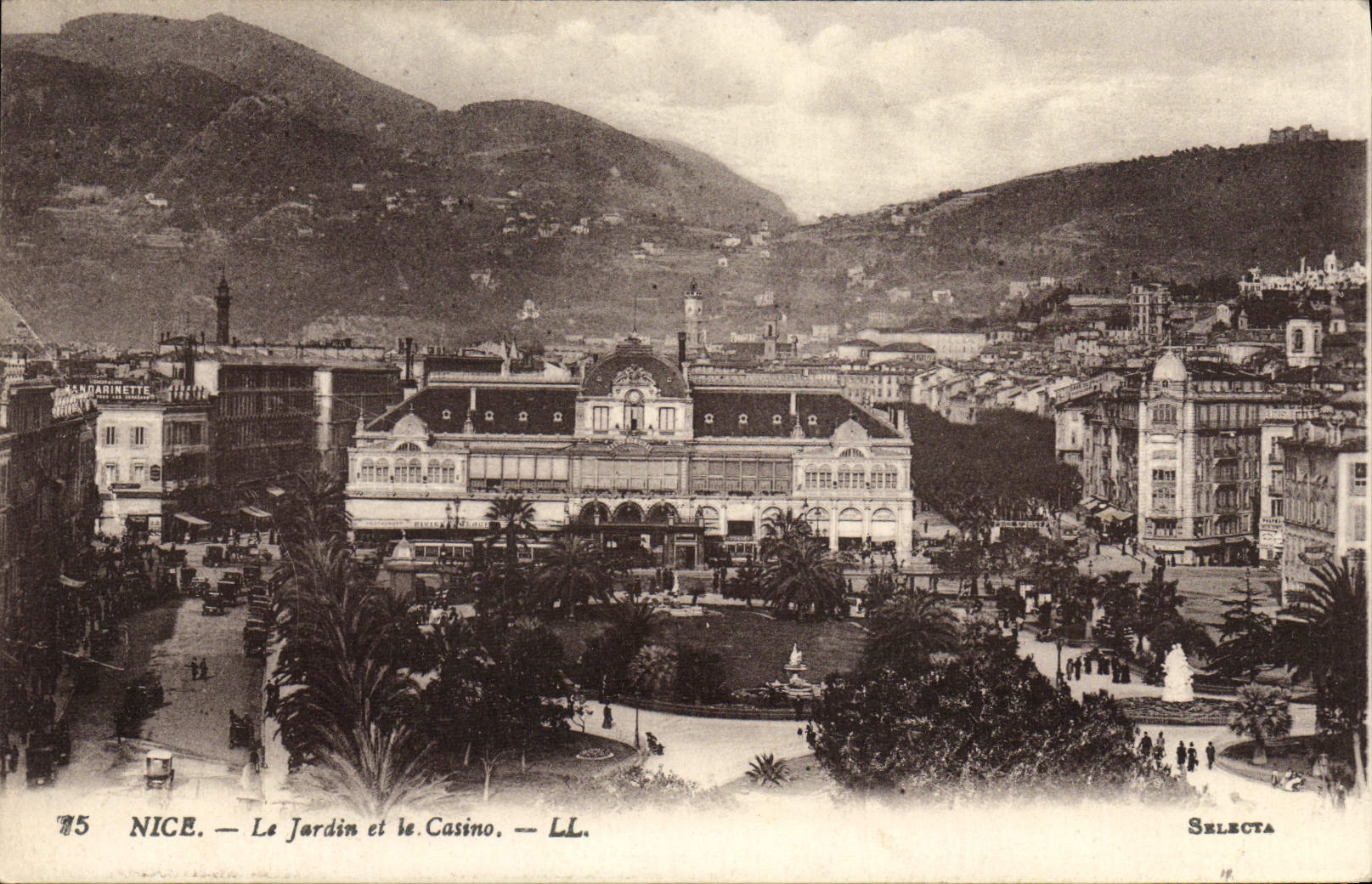 CPA Nice Le Jardin et le Casino