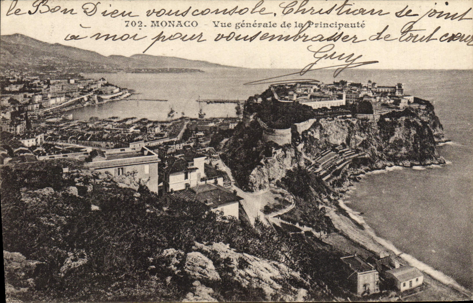 CPA Monaco Vue Generale de la Principaute