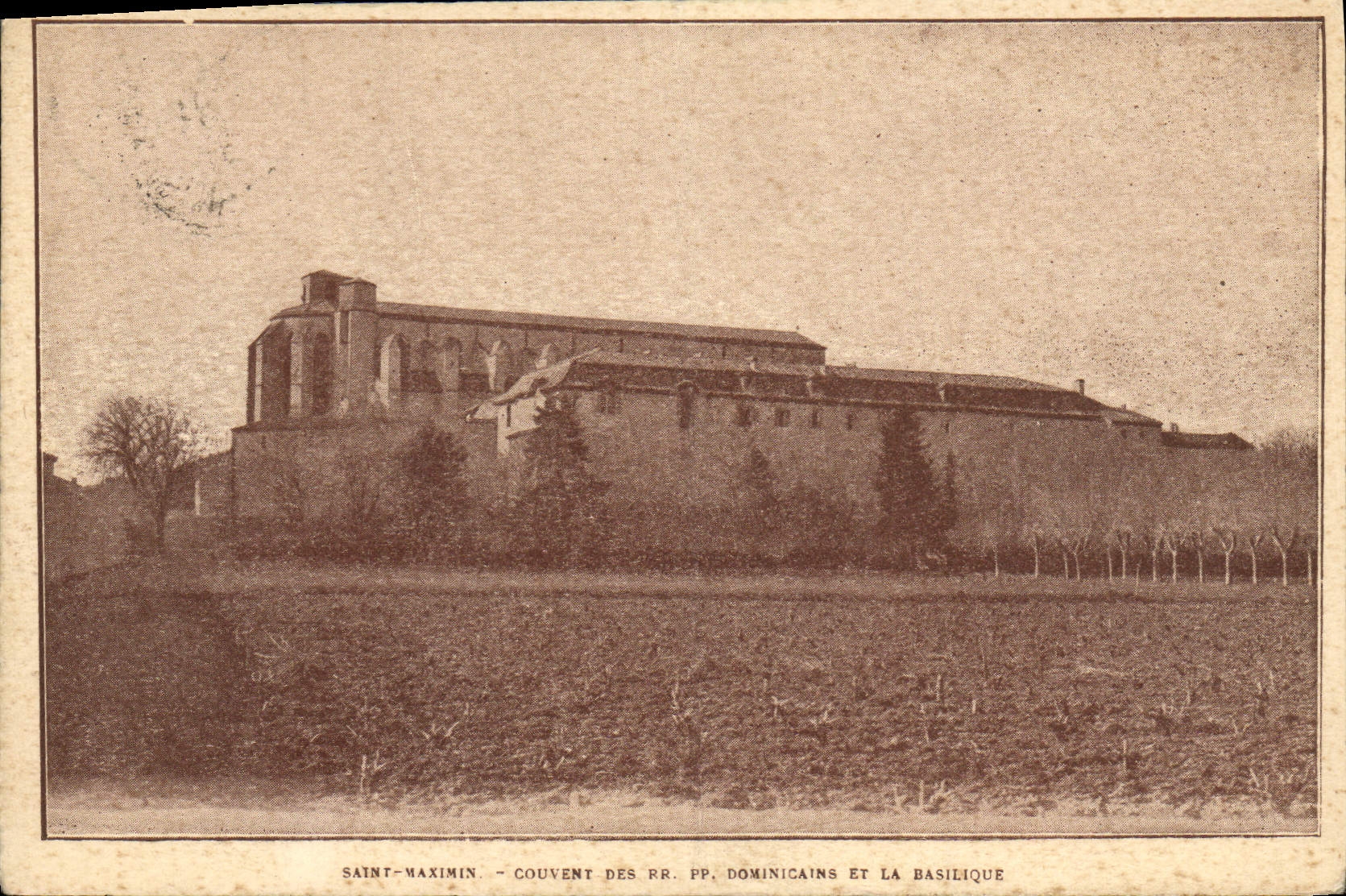 CPA Saint Maximin Couvent Des RR Dominicains et la basilique