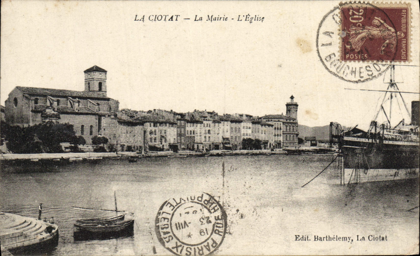 CPA La Ciotat La mairie Bateau