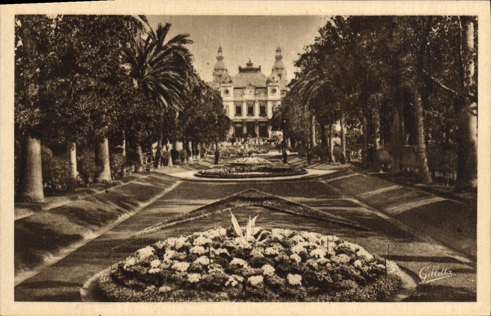 CPA Monte Carlo Le Casino et les Jardins