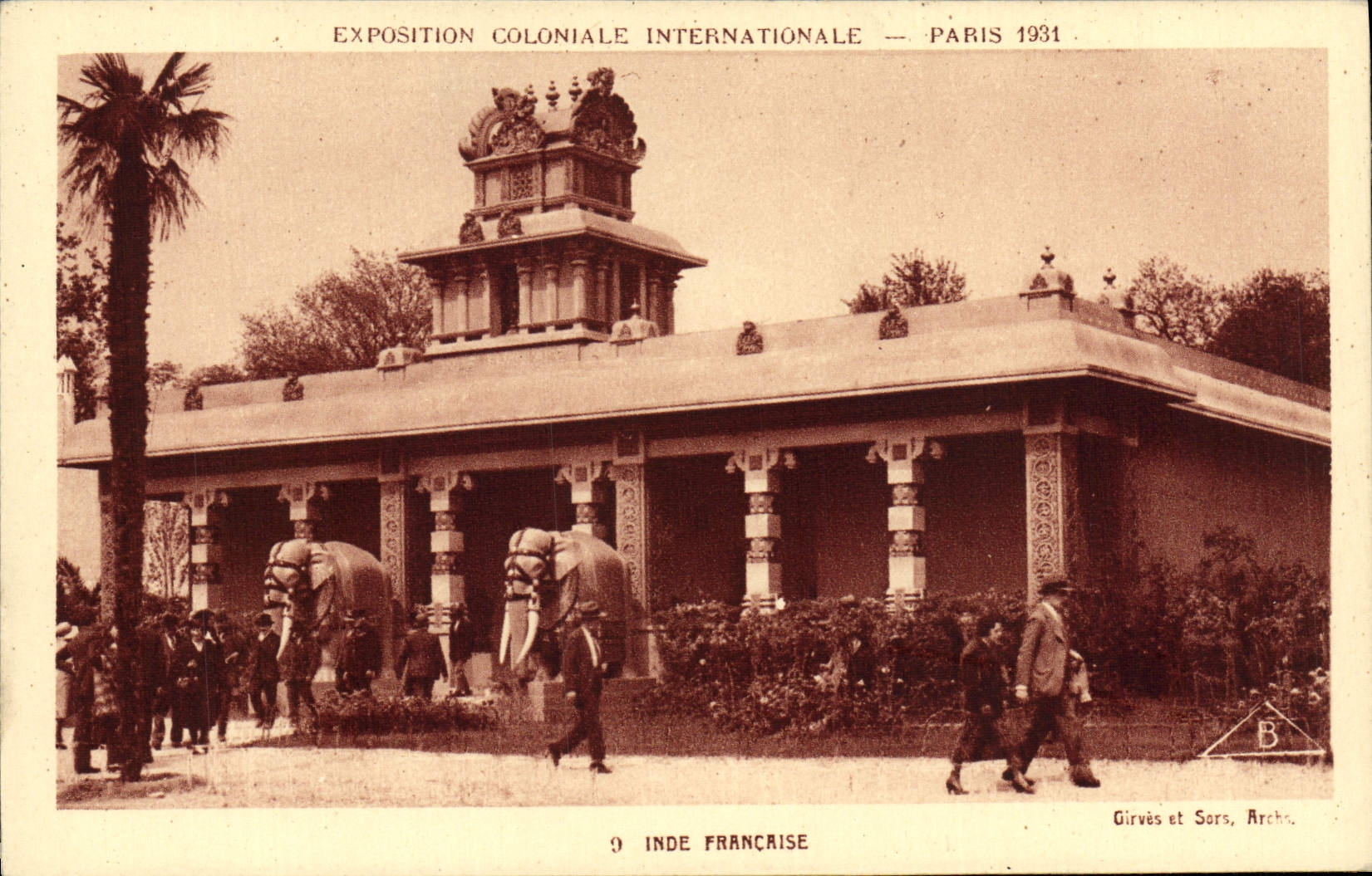 CPA Exposition Coloniale Internationale De Paris 1931 Inde Francaise Elephant