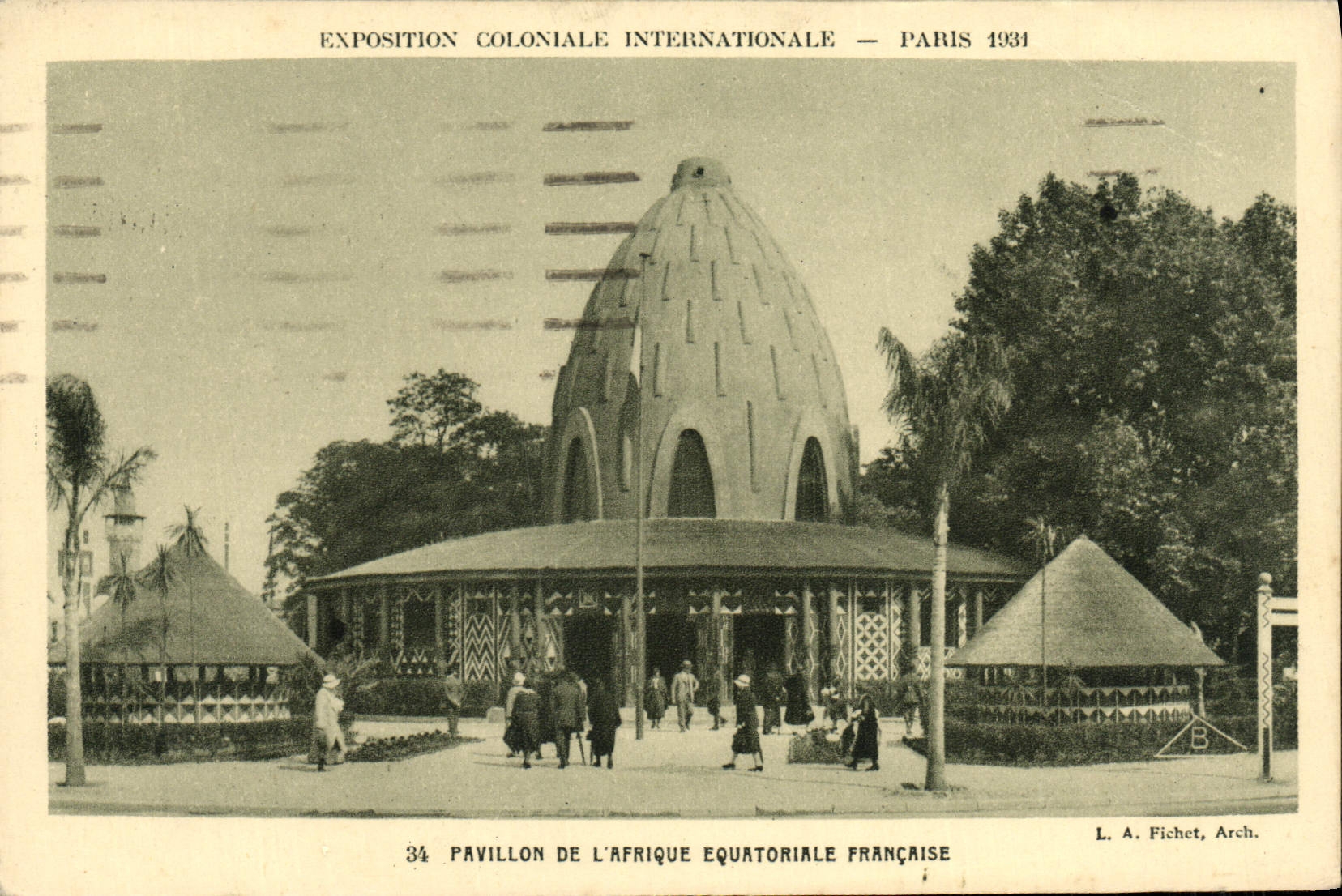 CPA Exposition Coloniale Internationale De Paris 1931 Pavillon de l'Afrique Equatoriale Francaise