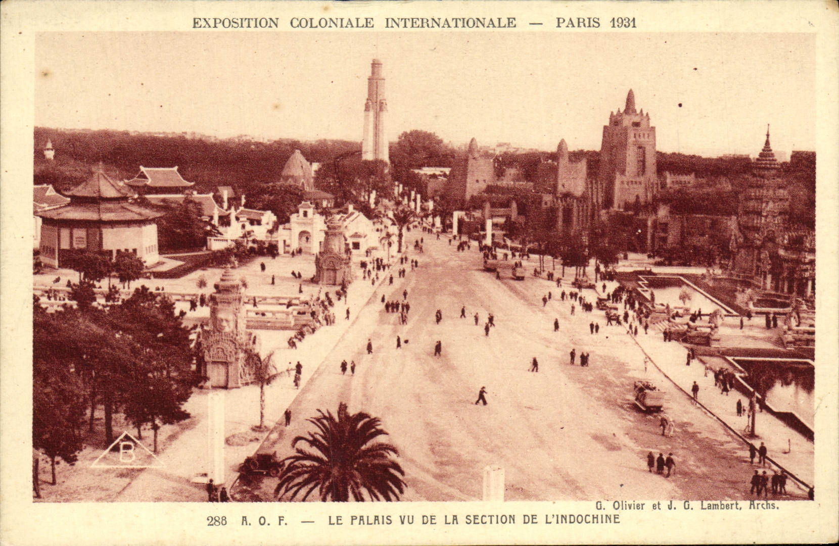 CPA Exposition Coloniale Internationale De Paris 1931 AOF Le palais vu de la section de l'Indochine