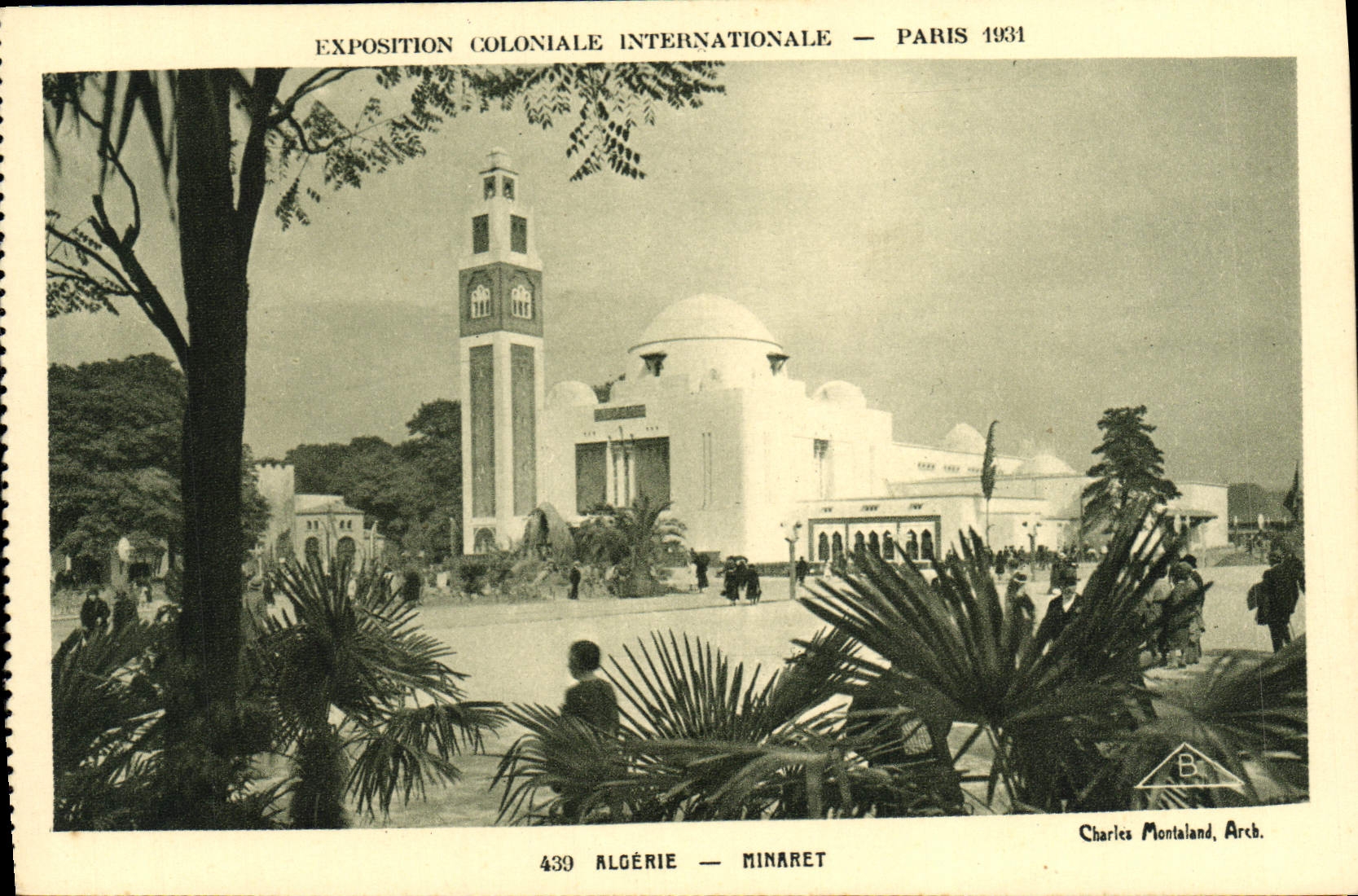 CPA Exposition Coloniale Internationale Paris 1931 Algerie Minaret