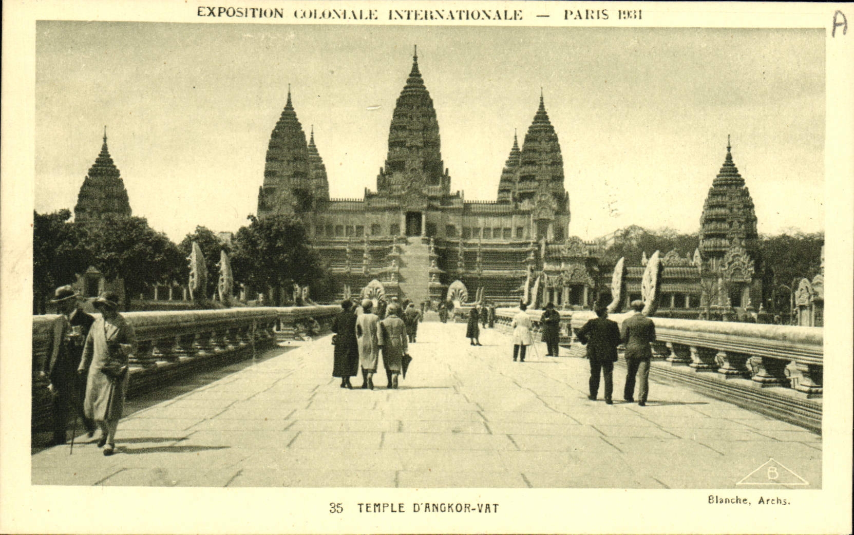 CPA Exposition Coloniale Internationale Paris 1931 Temple d'Angkor Vat