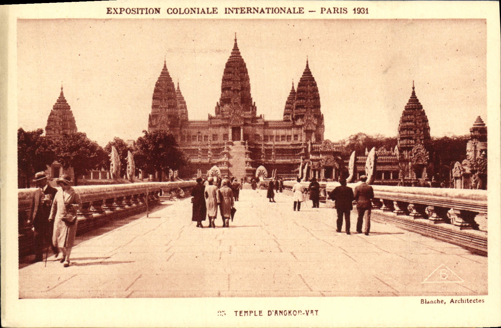 CPA Exposition Coloniale Internationale Paris 1931 Temple d'Angkor Vat