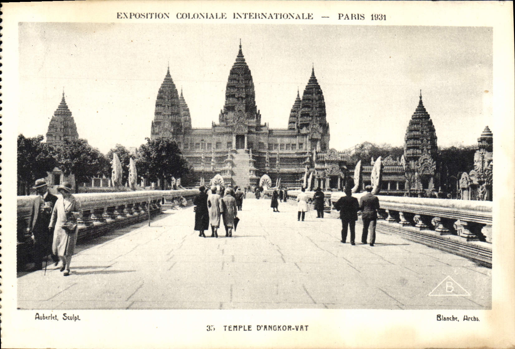 CPA Exposition Coloniale Internationale Paris 1931 Temple d'Angkor Vat