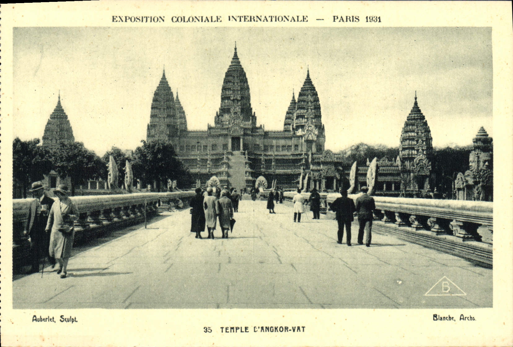 CPA Exposition Coloniale Internationale Paris 1931 Temple d'Angkor Vat