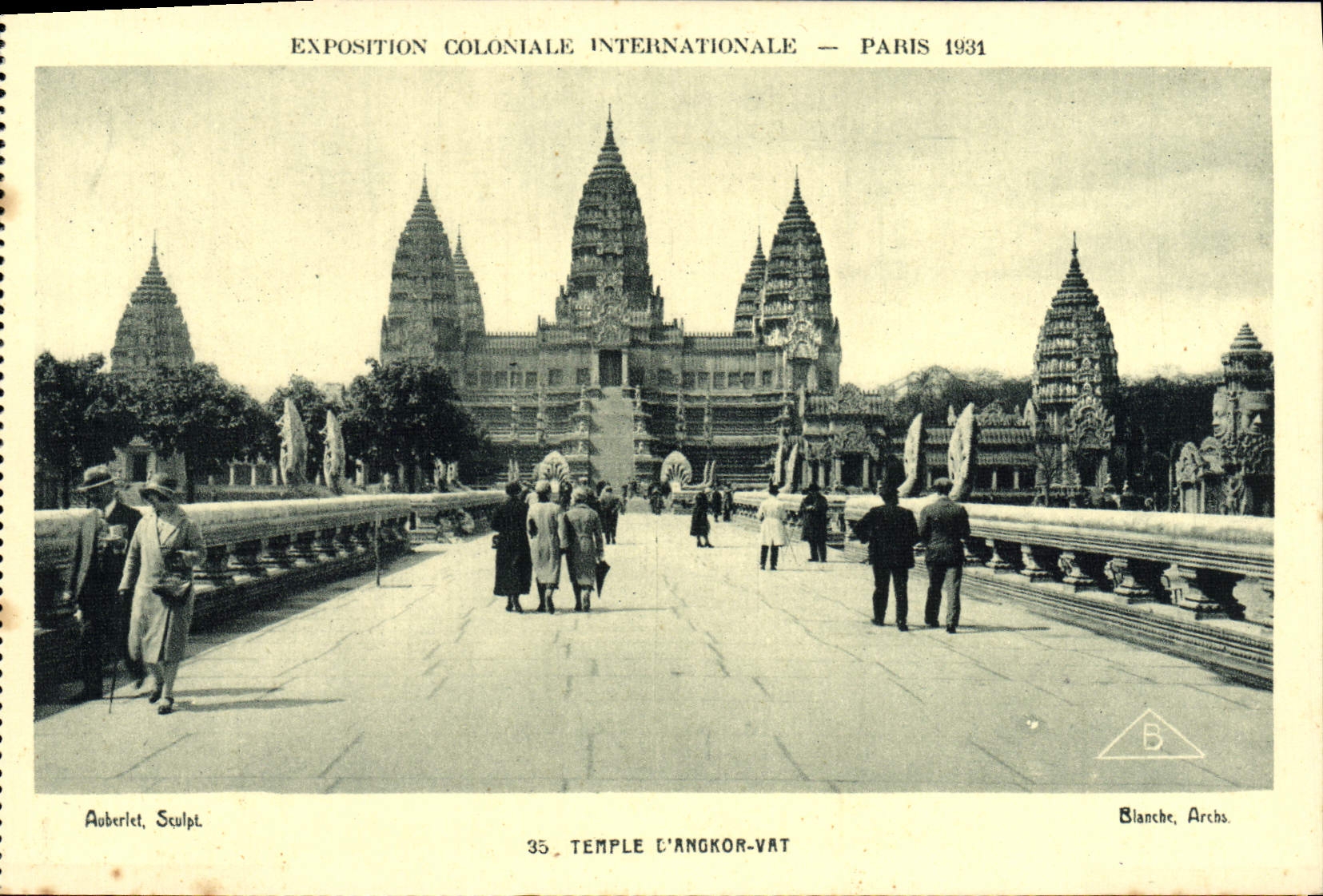 CPA Exposition Coloniale Internationale Paris 1931 Temple d'Angkor Vat
