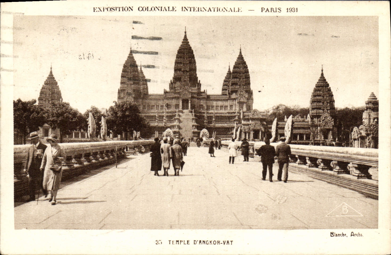 CPA Exposition Coloniale Internationale Paris 1931 Temple d'Angkor Vat