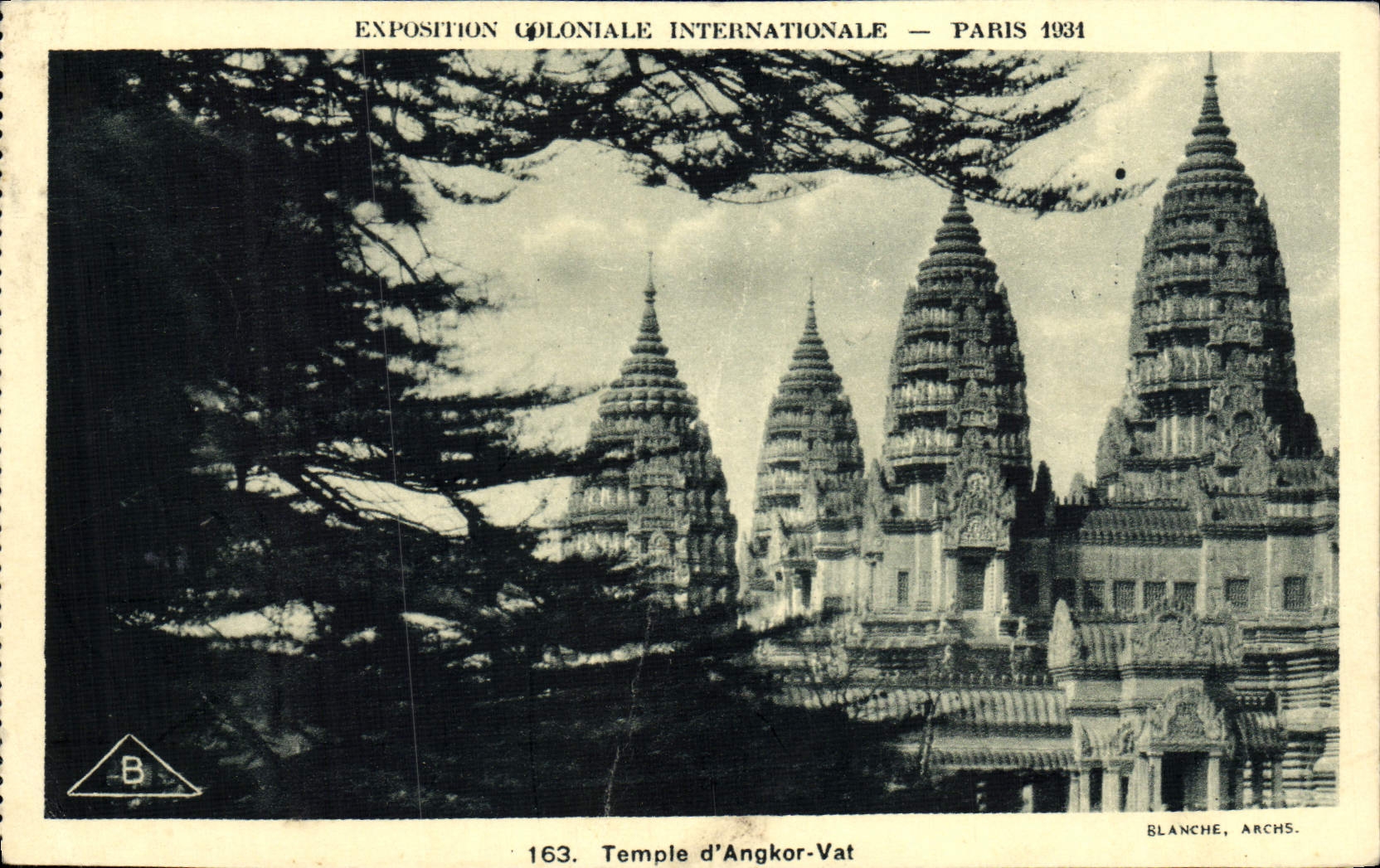 CPA Exposition Coloniale Internationale Paris 1931 Temple d'Angkor Vat