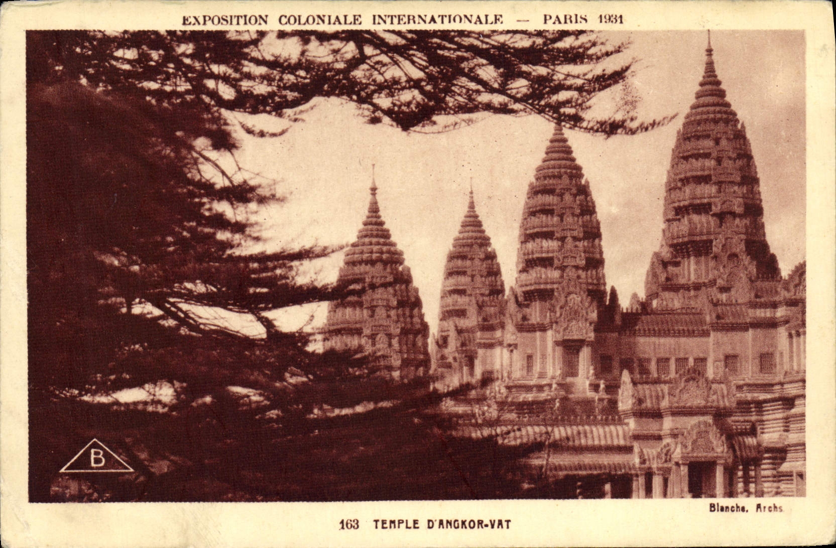 CPA Exposition Coloniale Internationale Paris 1931 Temple d'Angkor Vat