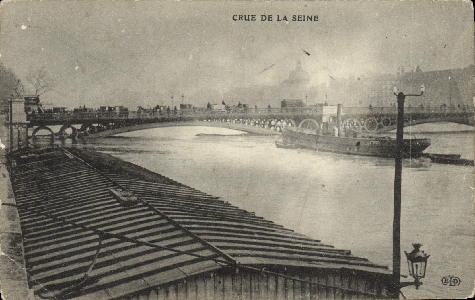VINTAGE POSTCARD Believed Of the Seine Paris