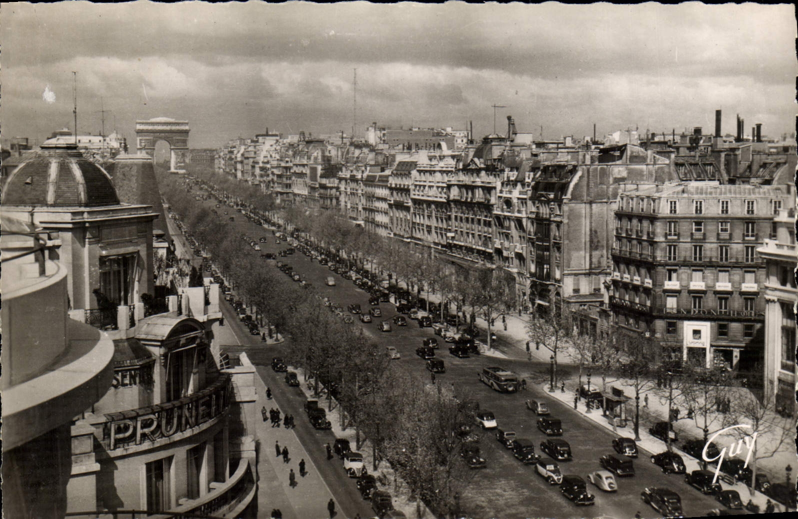 MODERN CARD Paris And Its Wonders Avenue Of the Champs Elysées