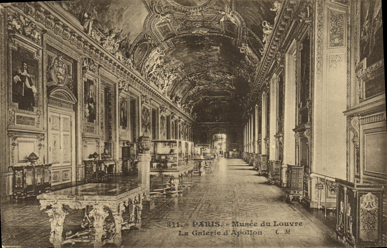 CPA Paris Musee Du Louvre La Galerie D'Apollon