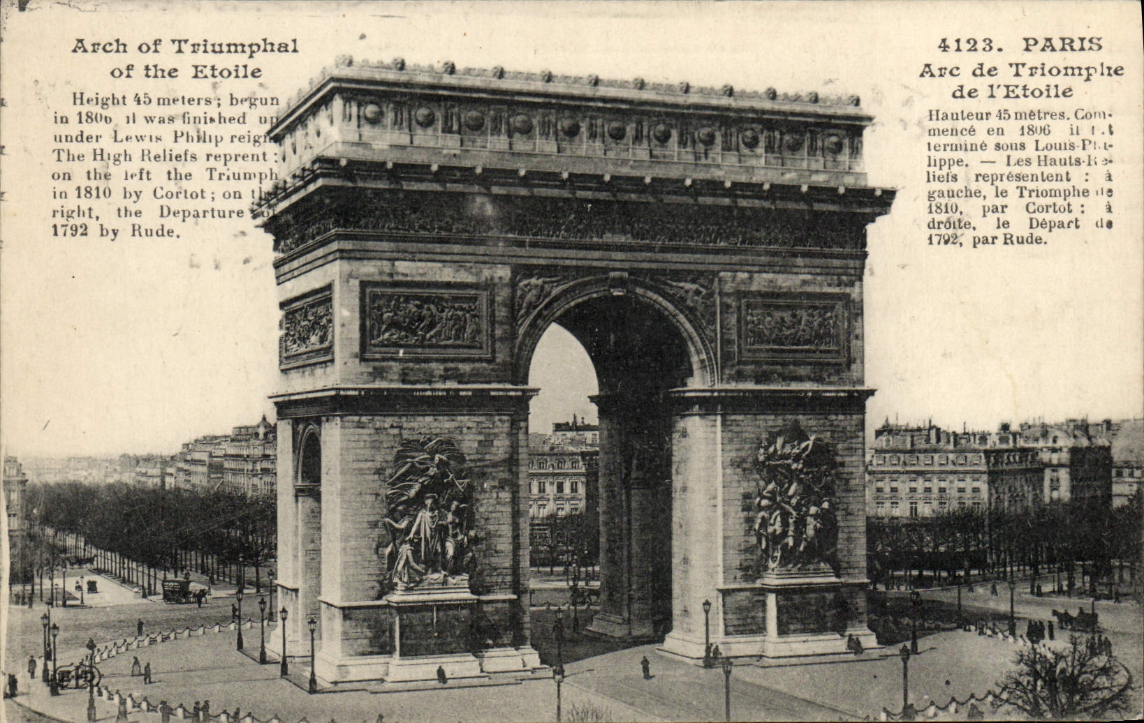 CPA Paris Arc De Triomphe De l'Etoile