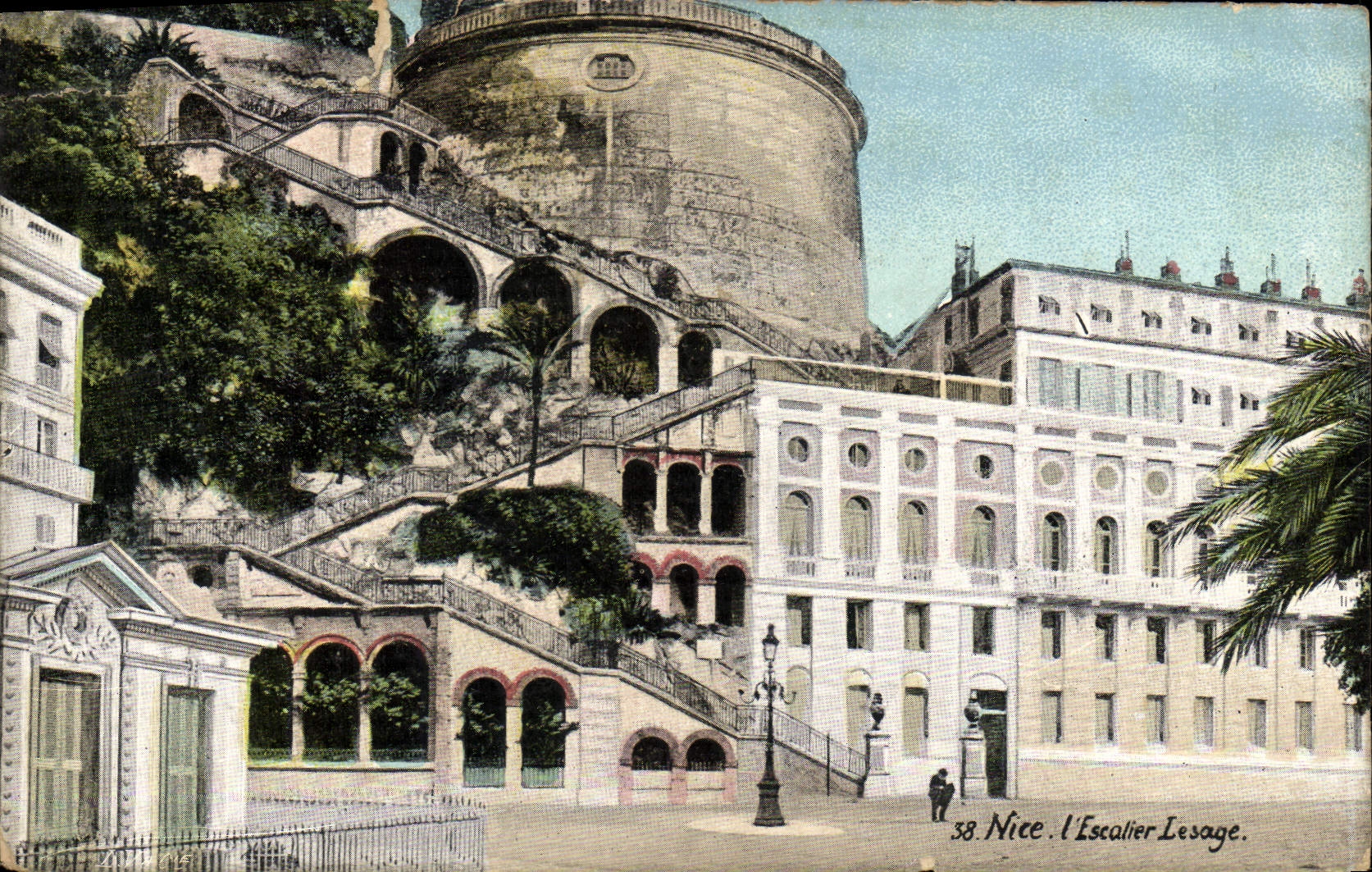 VINTAGE POSTCARD Nice Esalier Lesage