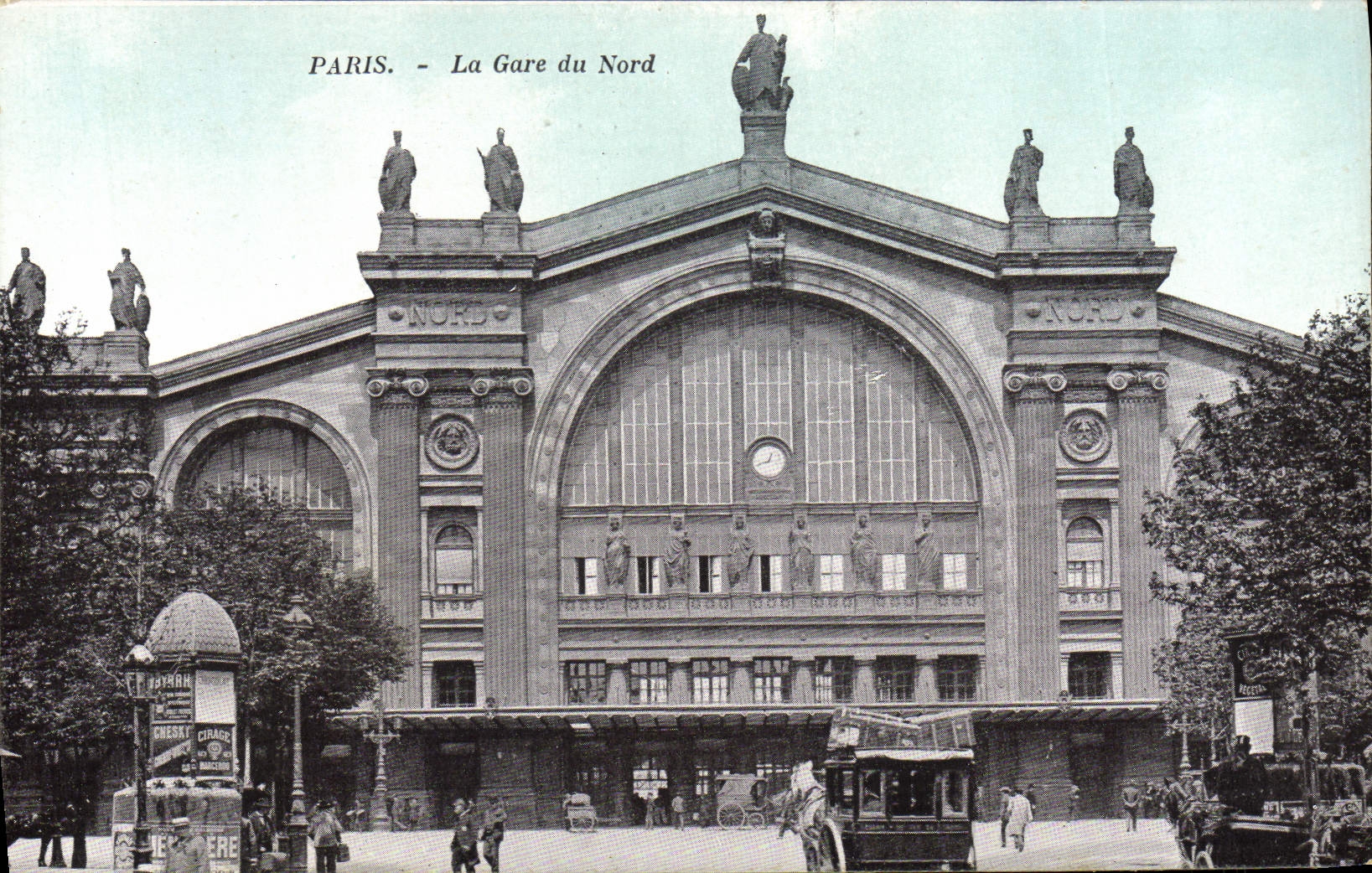 CPA Paris La Gare Du Nord