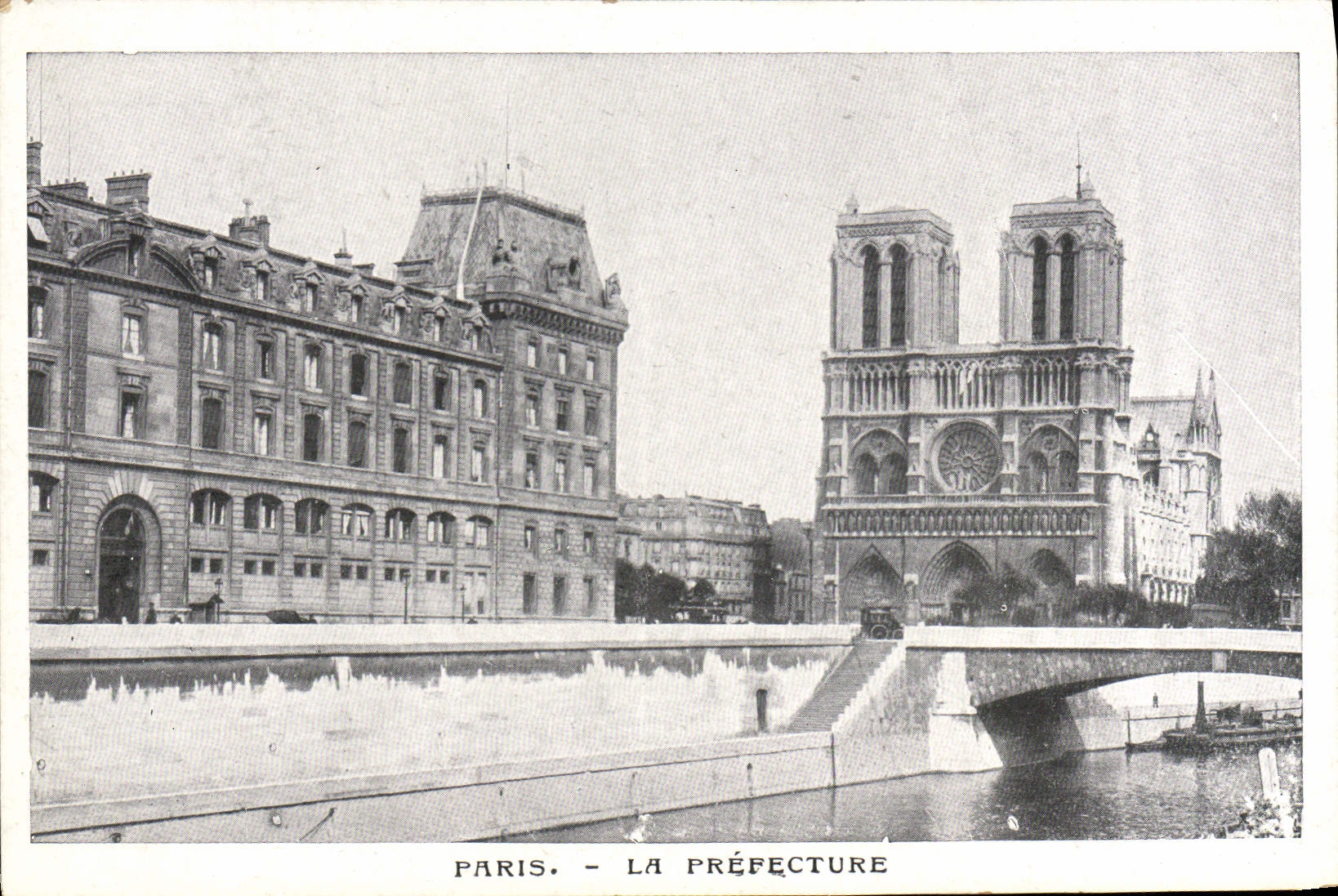 CPA Paris Le Prefecture Notre Dame