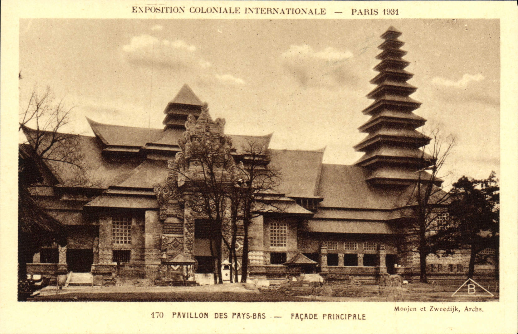CPA Exposition Coloniale Internationale Paris 1931 Pavillon Des Pays Bas Facade Principale