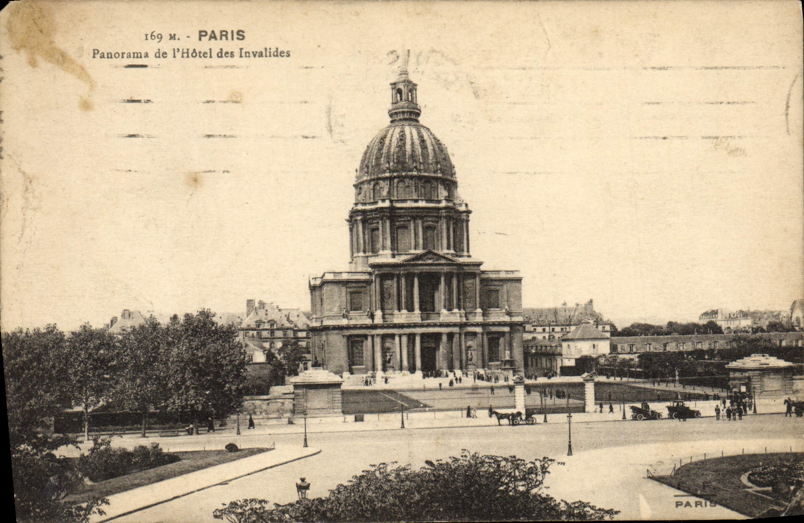 CPA Paris Panorama De l'Hotel Des Invalides