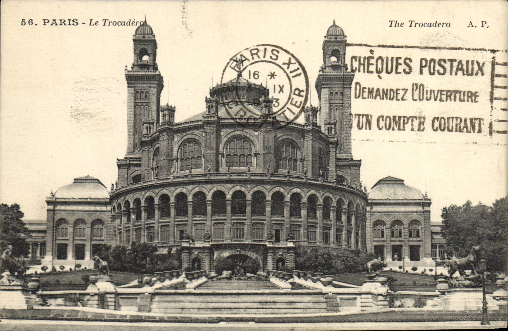 CPA Paris Le Trocadero