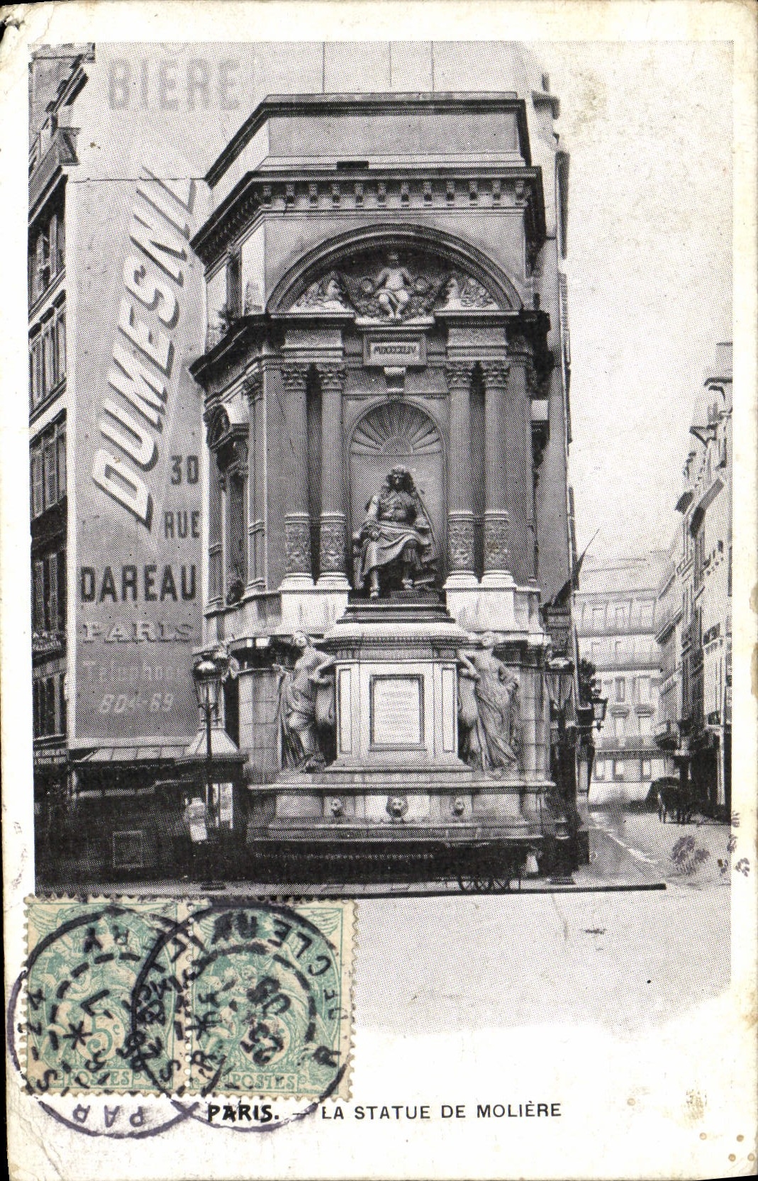 CPA Paris La Statue De Moliere
