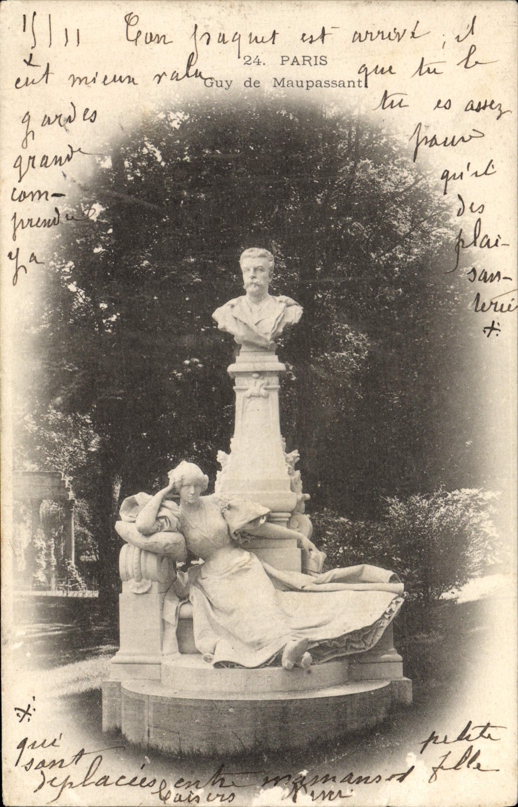 CPA Paris Guy De Maupassant