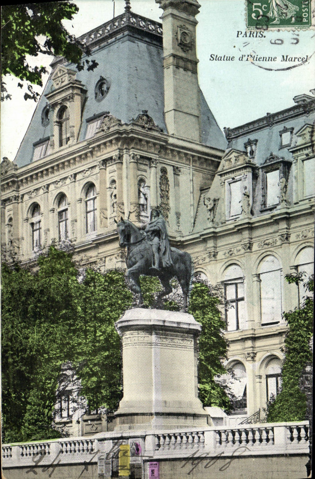 CPA Paris Statue D'Etienne Marcel