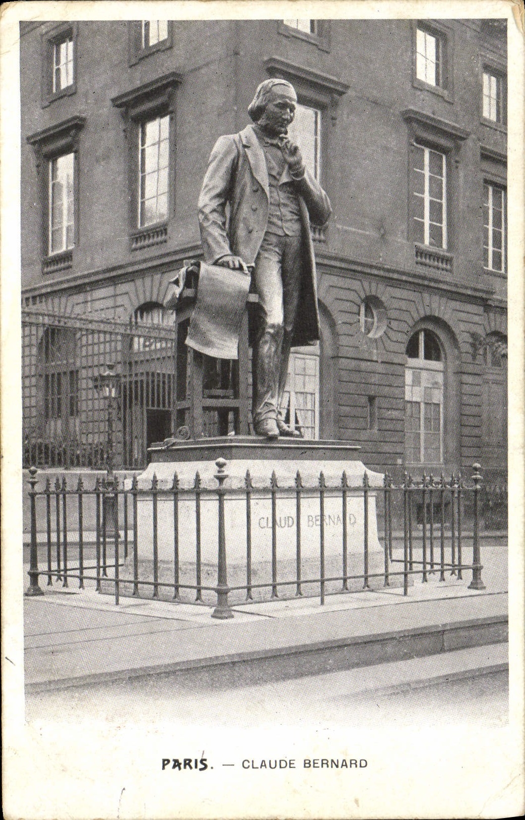 VINTAGE POSTCARD Paris Claude Bernard