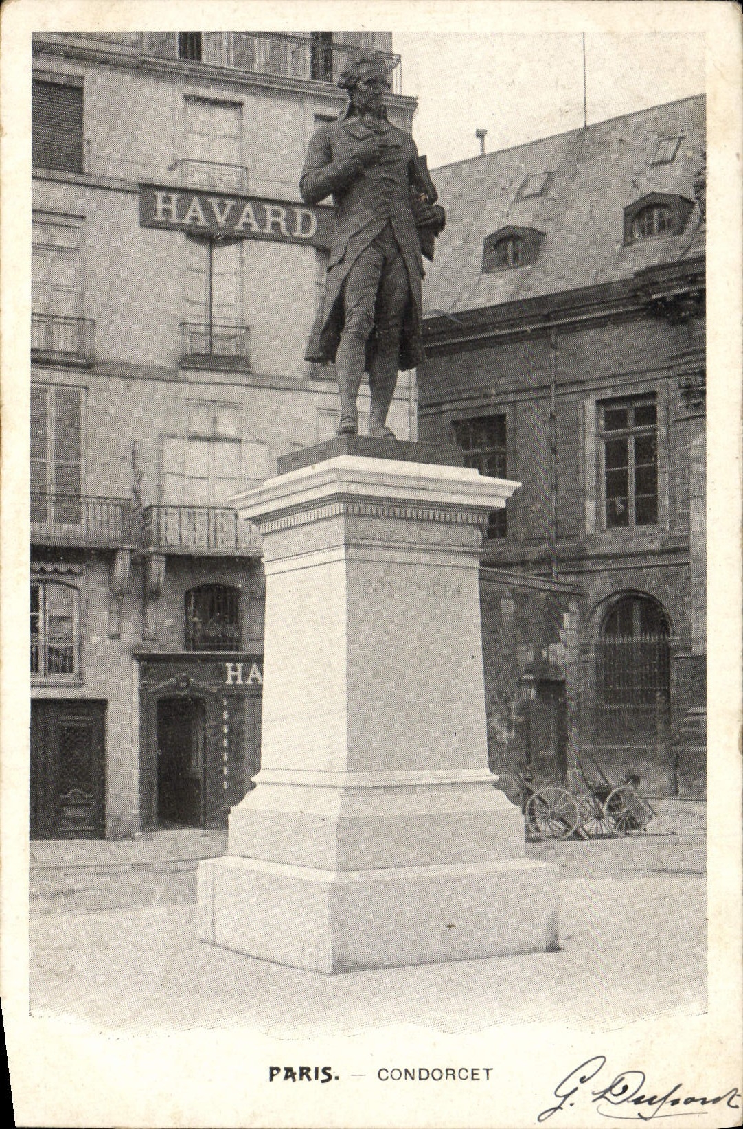 VINTAGE POSTCARD Paris Condorcet Havard