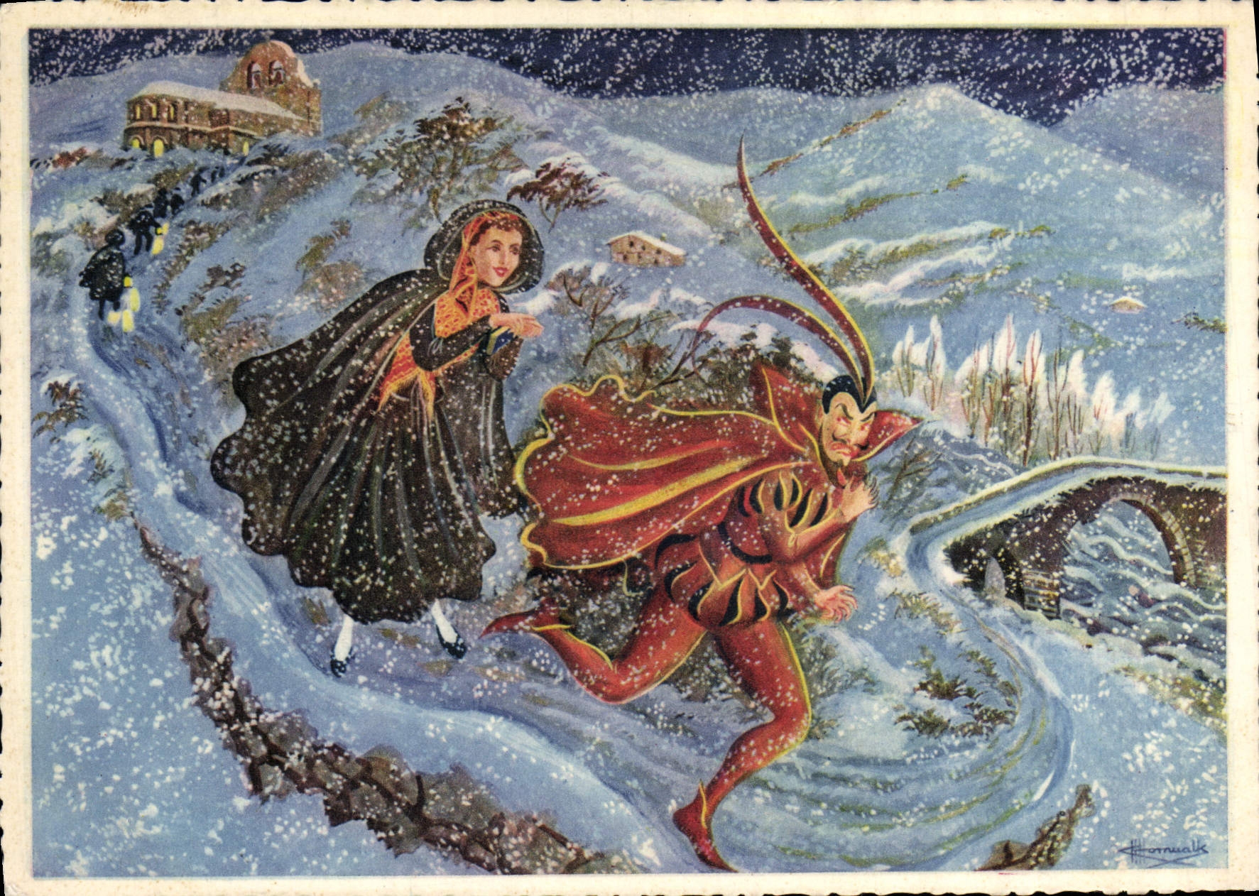 MODERN CARD By Traversing the Recorriendo Pays Basque Feed Vasco of It