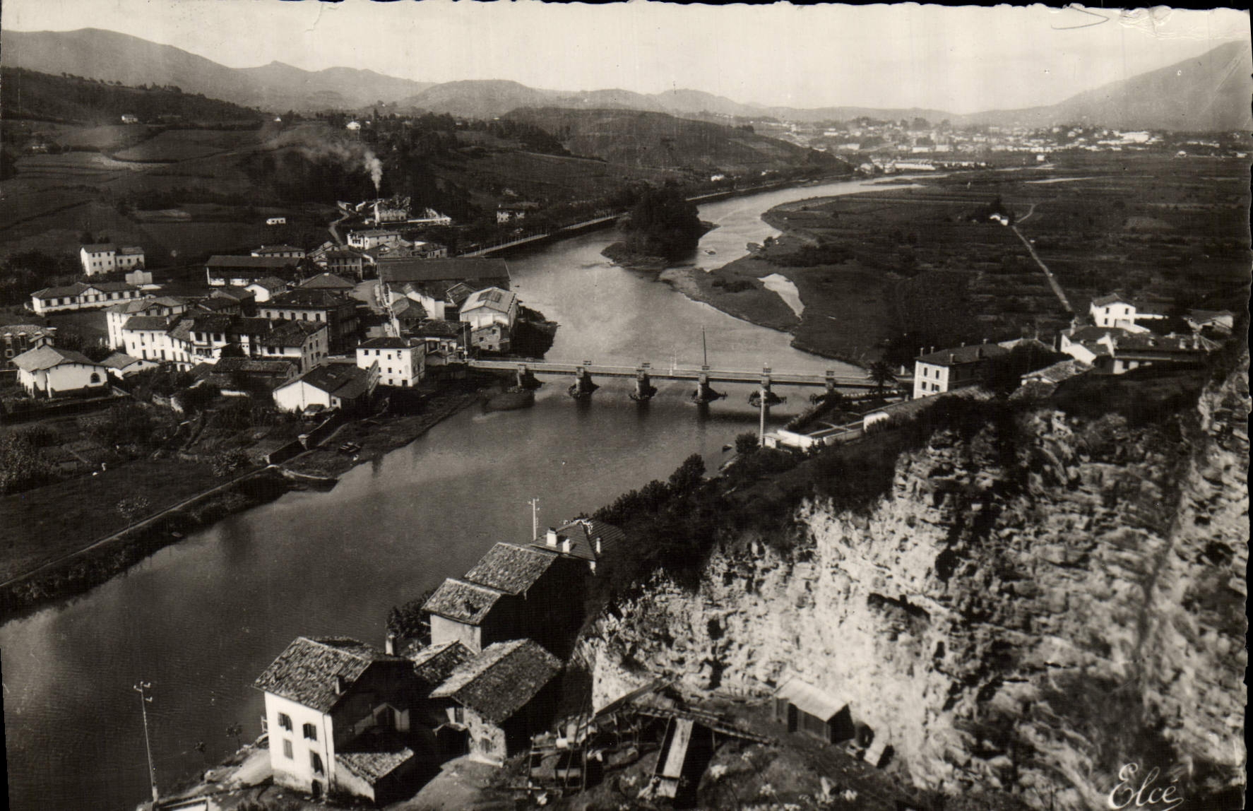 MODERN CARD Behobie Bidassoa the International Bridge I' Ile Of Pheasants And Irun