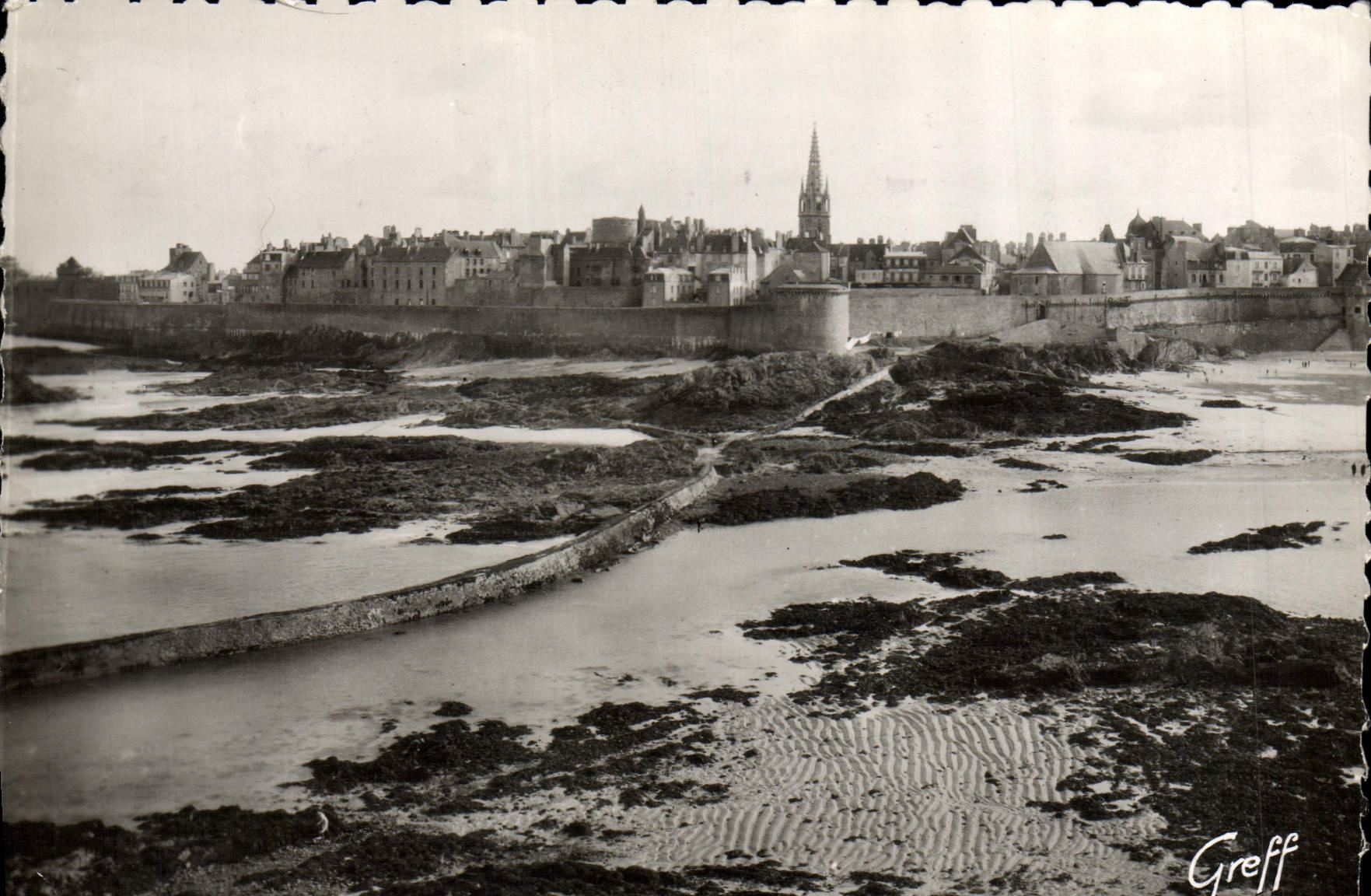 MODERN CARD St Malo the City And Walls Seen Of the Strong National