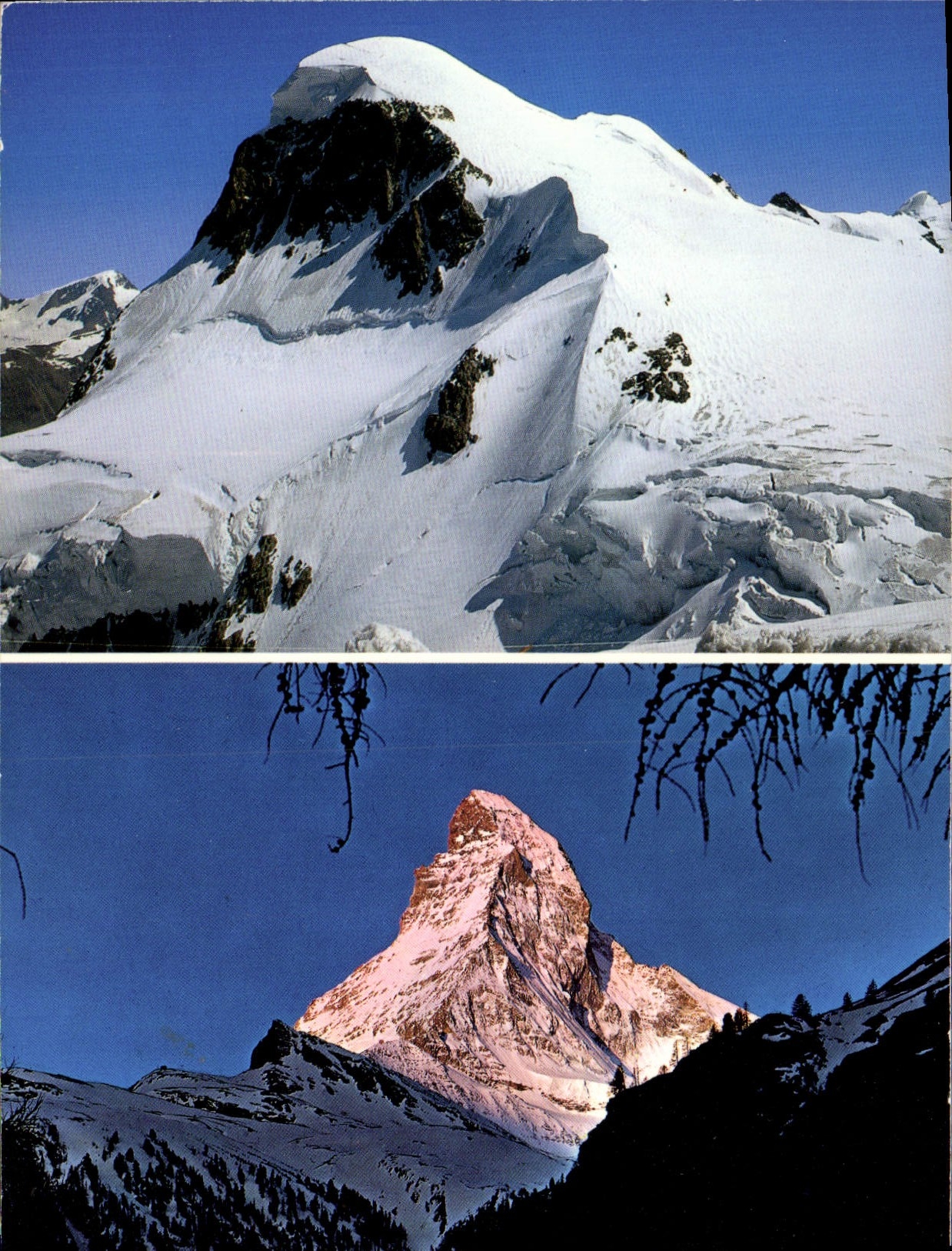 MODERN CARD Zermatt Breithorn Matterhorn