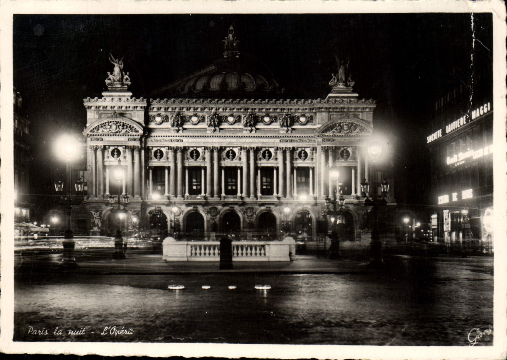 MODERN CARD Paris By Night The Operated