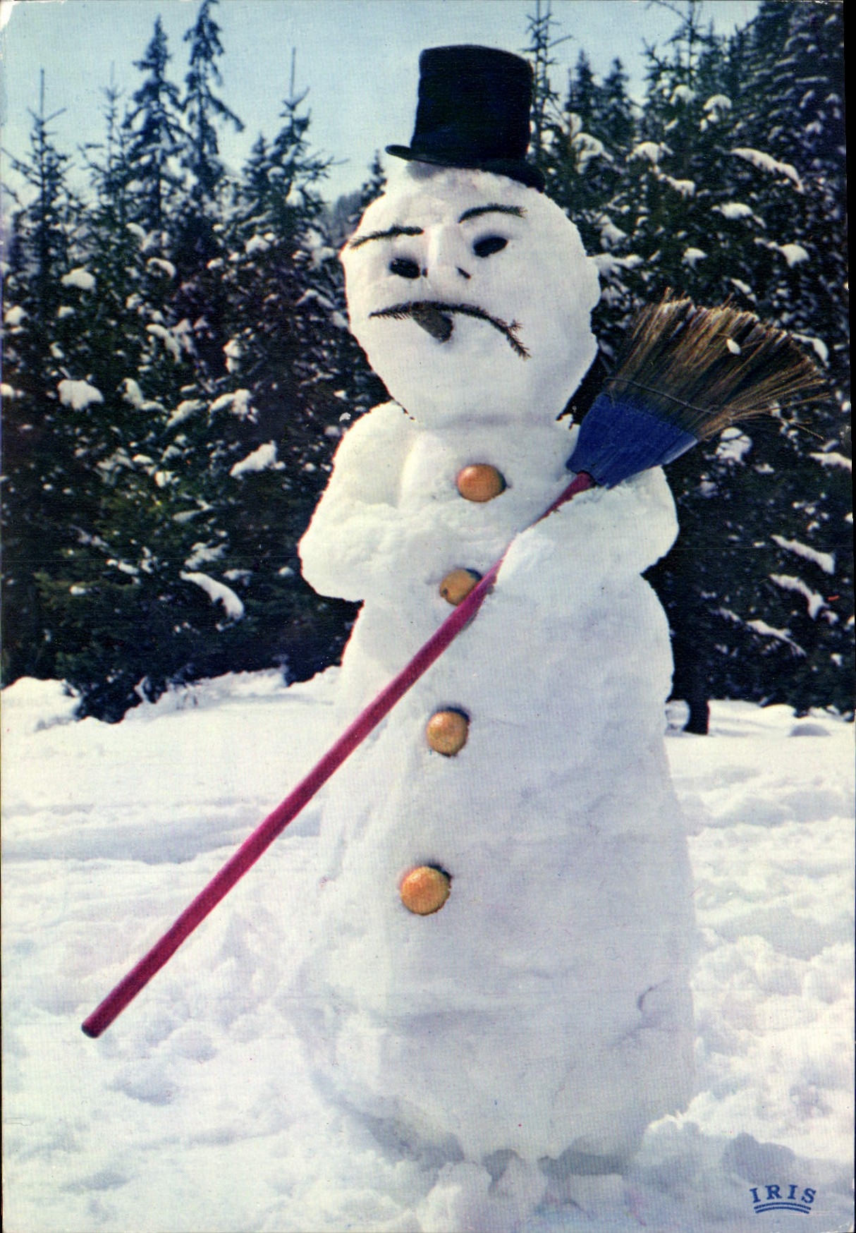 MODERN CARD the snowman