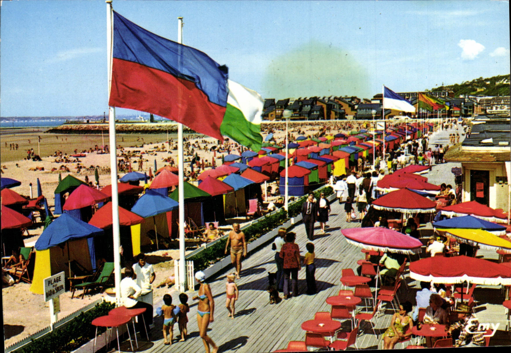 POSTAL MODERNA tableros de Deauville