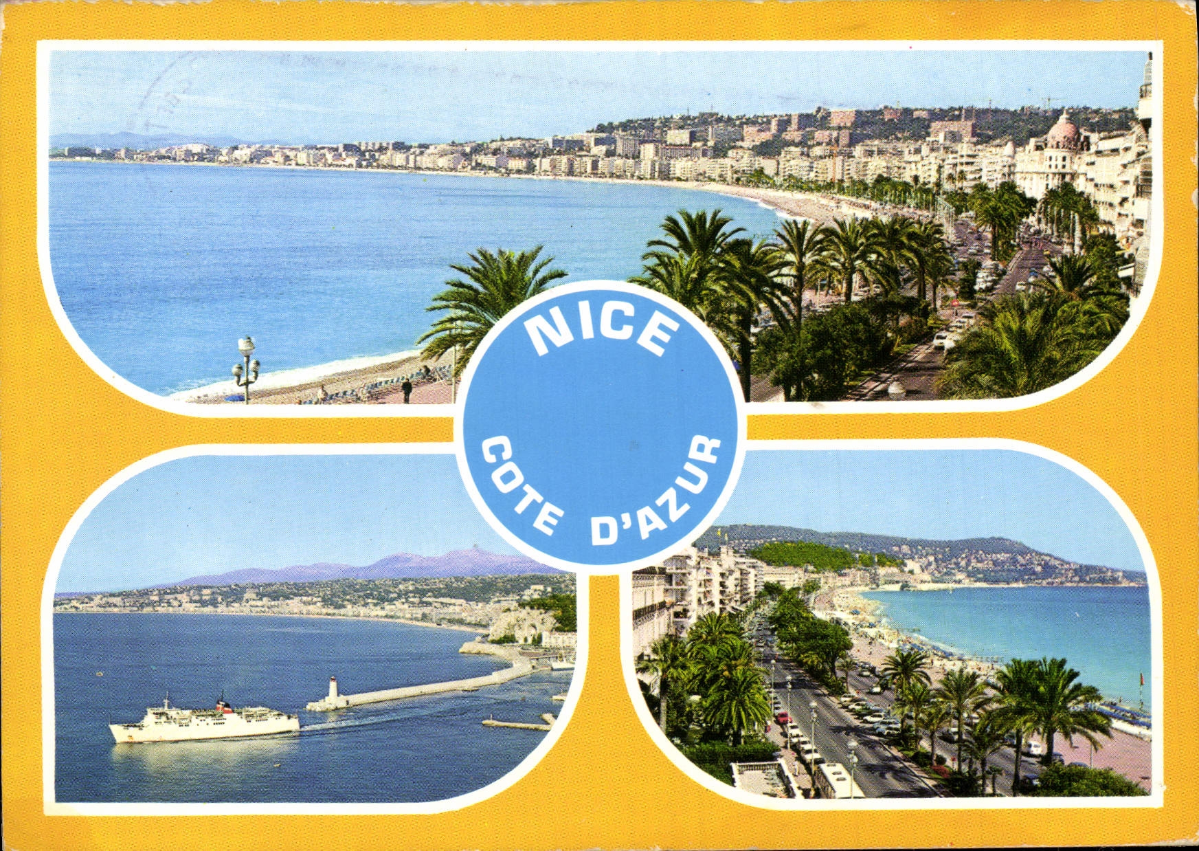 MODERN CARD Nice Dimensions Azure French Riviera the Walk of the English the Bay of the Angels