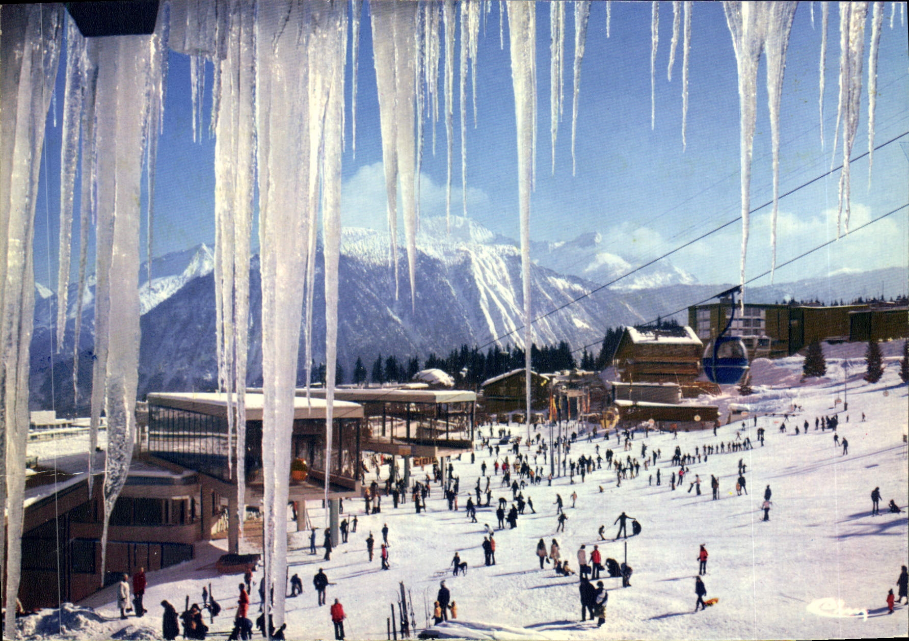 CPM Courchevel Centre station pres du chalet de la Loze