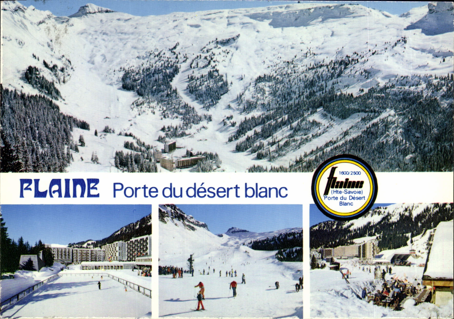 POSTAL MODERNA Flaine Porte sirve blanco