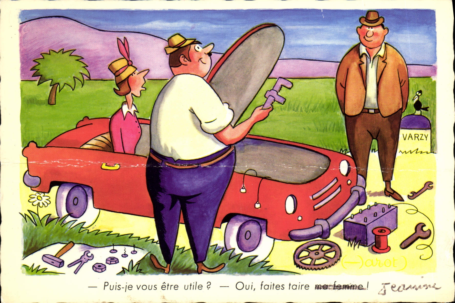 CPM Puis je vous etre Utile Oui faites taire Automobile